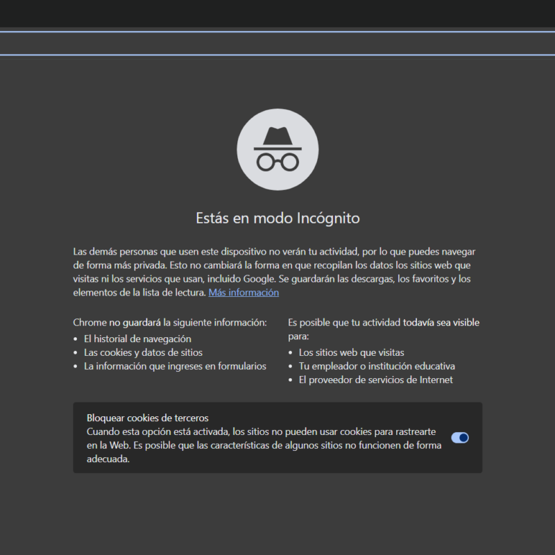 MODO INCÓGNITO